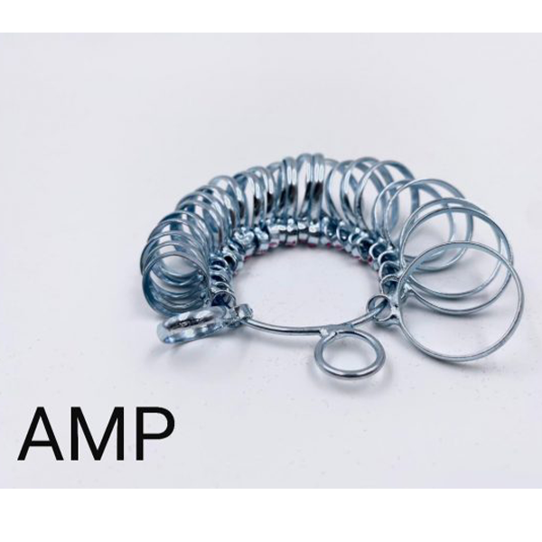 AMP ANILLERO DE METAL PLATEADO