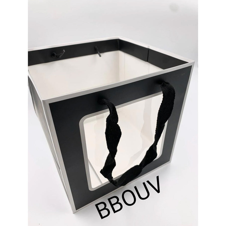 BOLSA DE ASA CON VENTANA DE 20X20X20