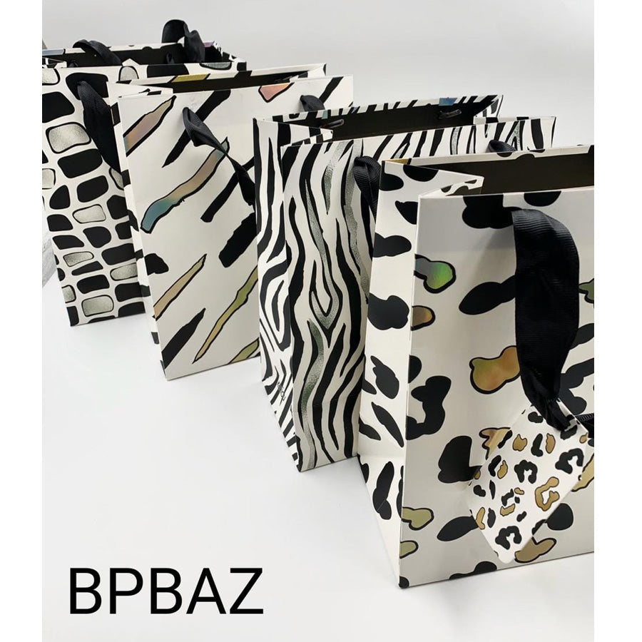 BOLSA DE PAPEL ANIMAL PRINT CON ASA 17.5X23X10