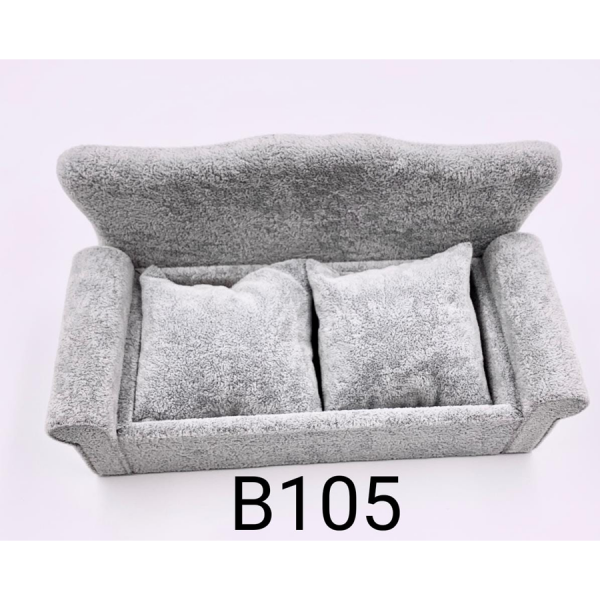 SOFÁ CON 2 ALMOHADAS PARA RELOJ O BRAZALETE DE 22X11X10 CM