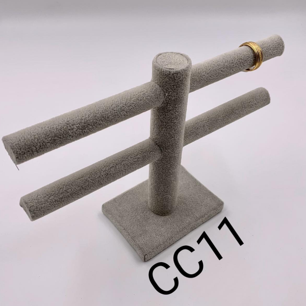 EXHIBIDOR TUBO DOBLE PARA ANILLO DE 24 CM X 17 CM DE ALTURA