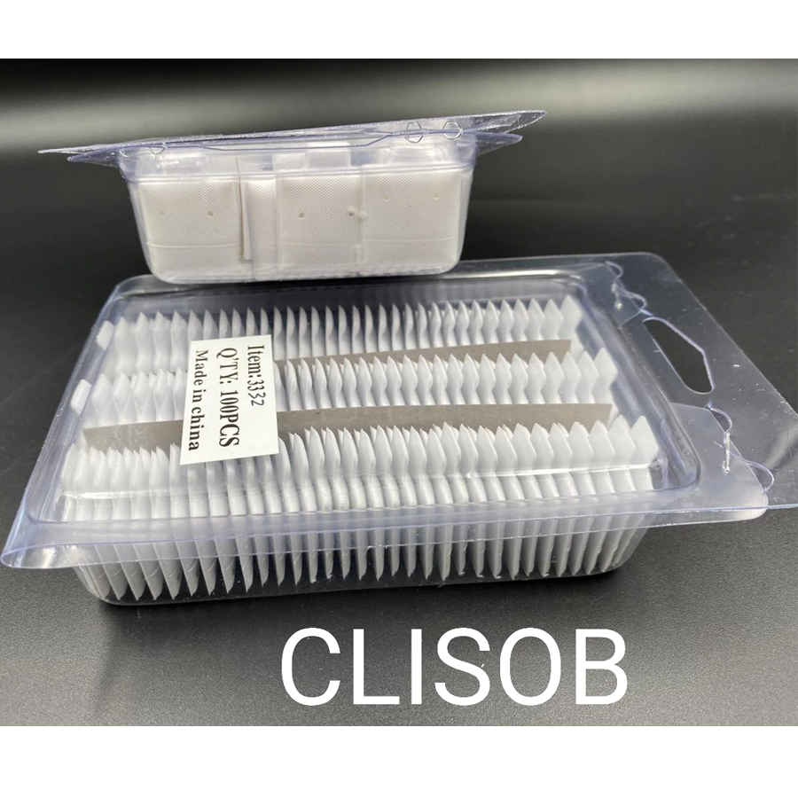 CAJA CON 100 BLISTERS LISOS PARA BROQUEL DE 2.5X2.5 CM
