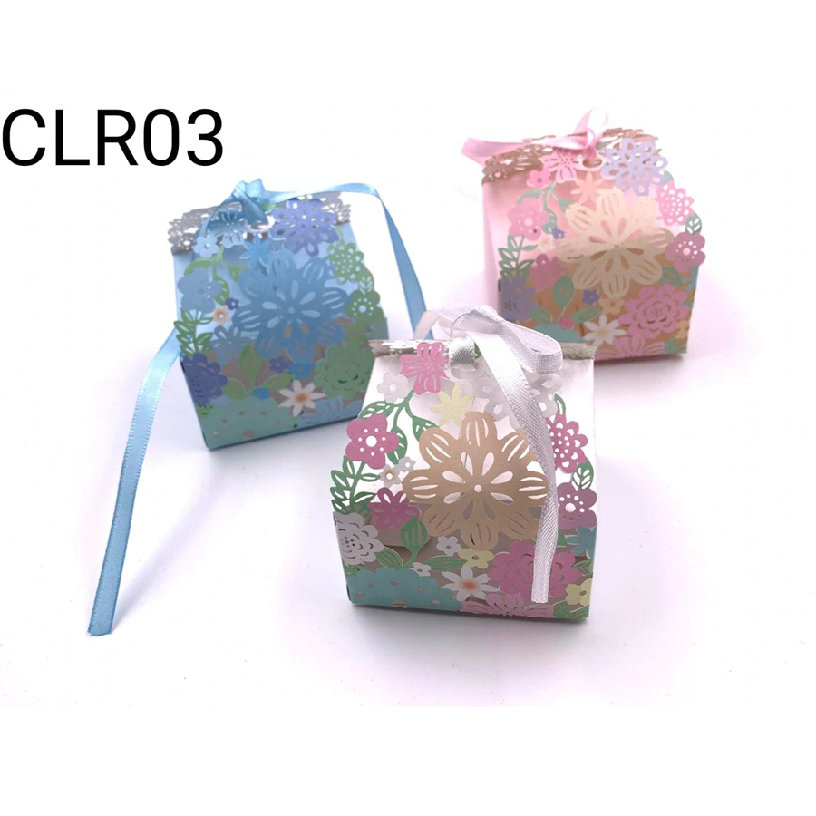 CAJITA ARMABLE DISPONIBLE EN BLANCO, ROSA Y AZUL 7X4X7 CM PAQ CON 12 PZ