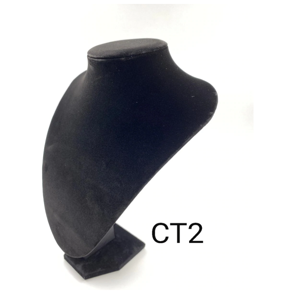 CUELLO MEDIANO EN TERCIOPELO NEGRO DE 29 CM DE ALTURA